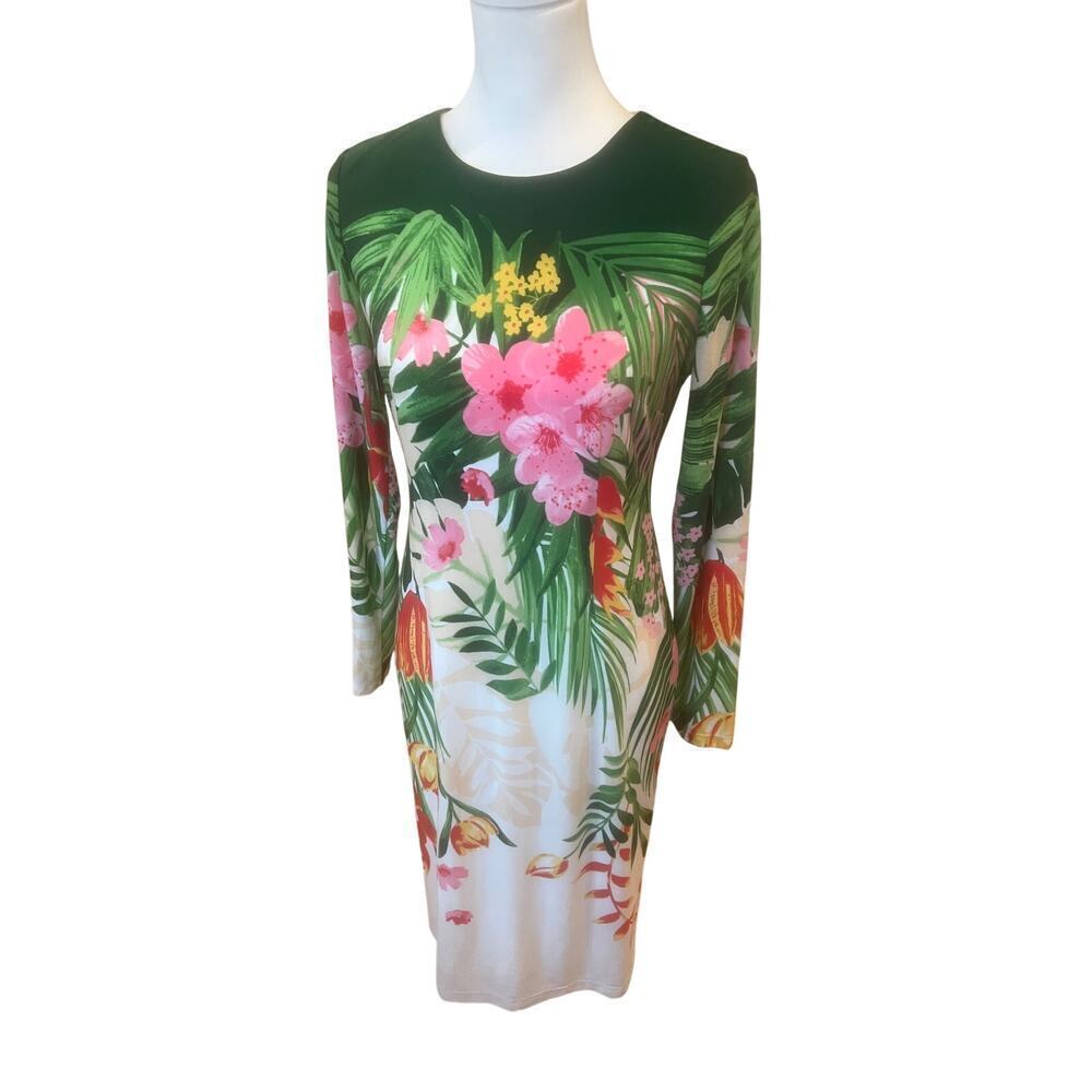 MAGGY LONDON NWT lined hawiaan floral pencil dress womens size 4 - Picture 8 of 11